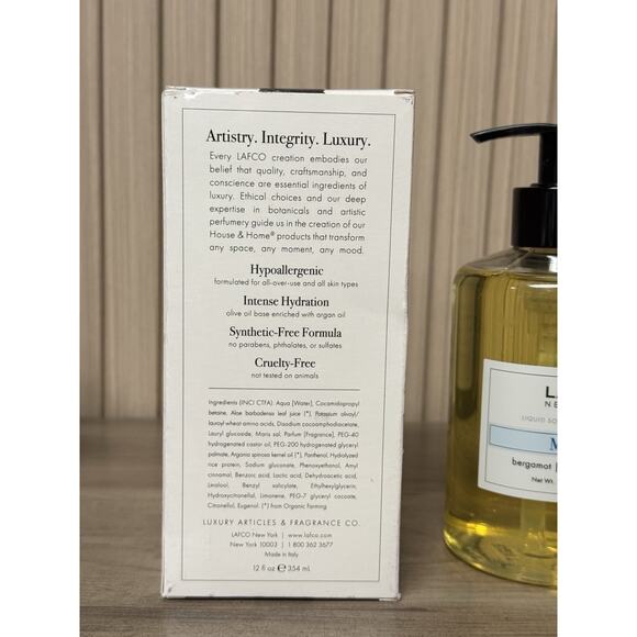LAFCO New York Liquid Soap, Marine - Bergamot, Marine & Jasmin 12 oz / 354ml - Picture 5 of 8